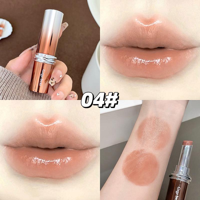 Gege Bär Lippenstift: Spiegelglanz, Feuchtigkeitsspendende Essenz, Reduziert Lippenfältchen, Aufhellende Lippen, Perfekt für Partys & Studenten