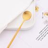 6pcs/set Long Handled Stainless Steel Coffee Spoon Ice Cream Dessert Tea Spoon Mixing Stirring Cooking Long Handle Spoon Tableware