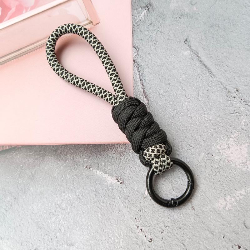 Color-Block Knotted Detachable Phone & Keychain Lanyard