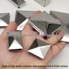 304 Stainless Steel Square Tube End Cap Plug, Quick Seal, 0.5" Thick.