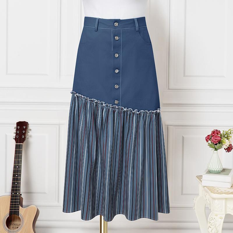 ZANZEA Fuste Midi Largi de Vară Casual pentru Femei