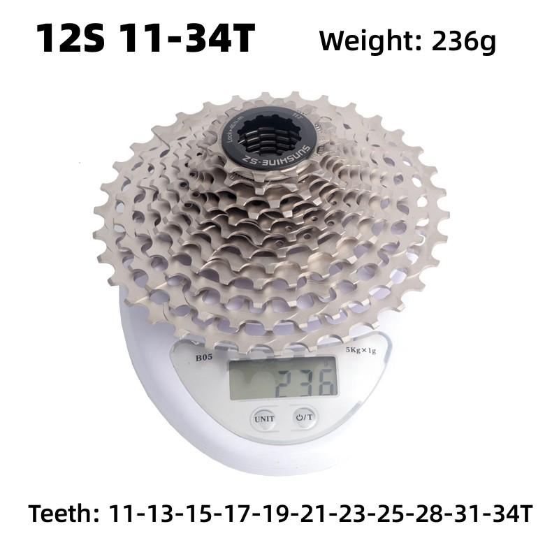 SUNSHINE 11v 12v Cassette 12 11 Speed Road Bike Sprocket Bicycle Ratchet Freewheel HG 11S Relationship Ultralight