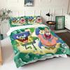 SpongeBob SquarePants Bedding Set Cartoon Duvet Cover Pillowcase for Kids Teens Bedroom Home  Decor Christmas 2/3Pcs