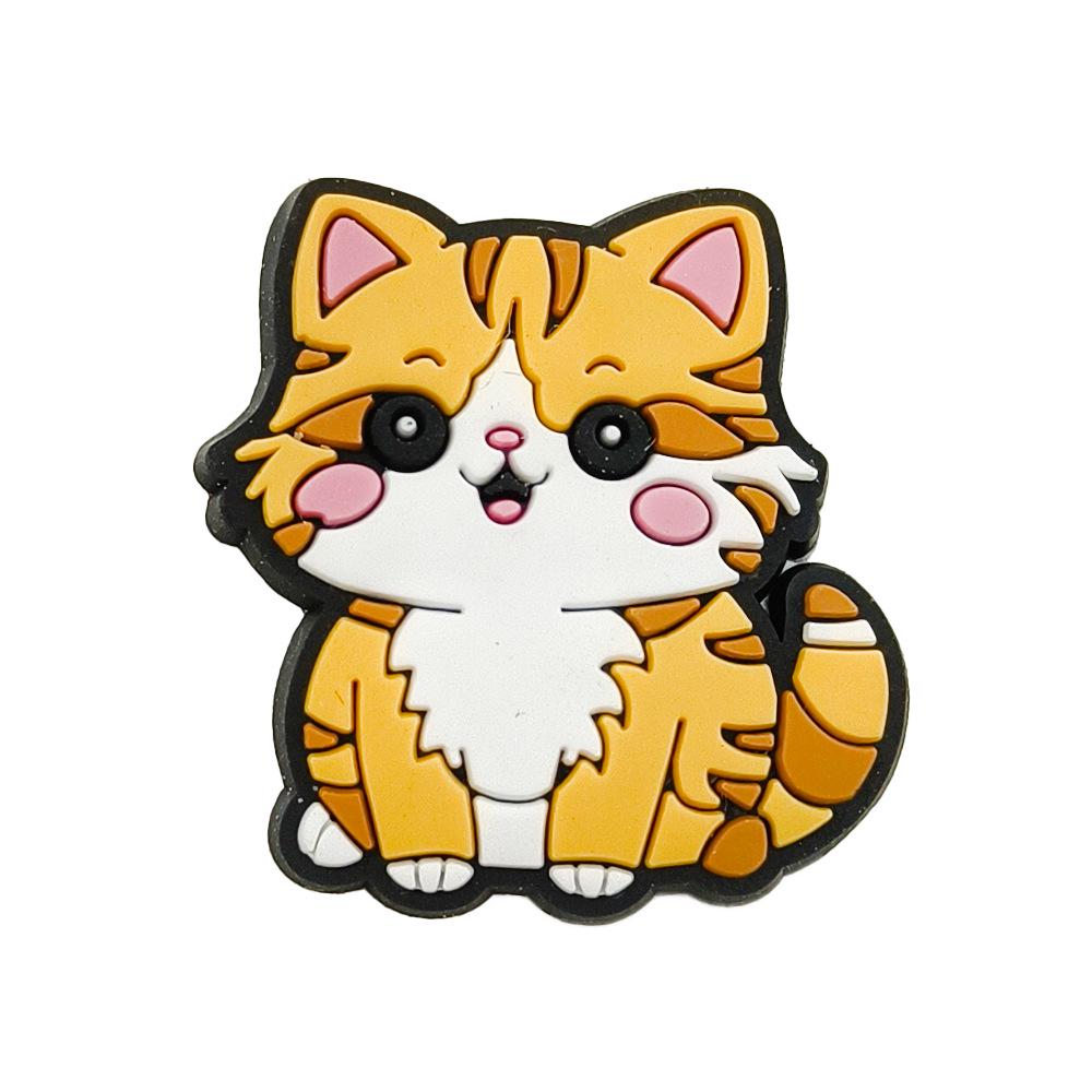 Cute Cartoon Cat Shoe Charms: Soft DIY Accessories for Garden Shoes