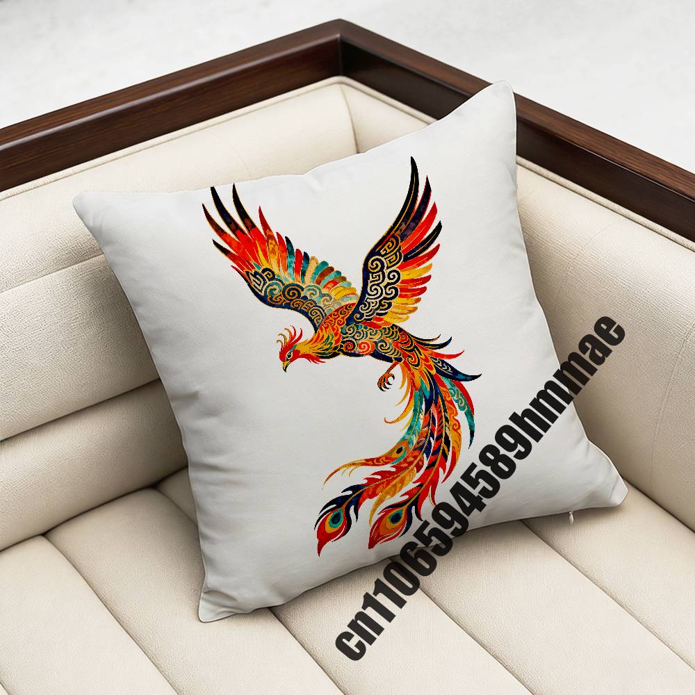 For Phoenix Throw Pillow Case Sham 45X45Cm 35X35Cm Square Bedroom Pillowcase Cushion Cover