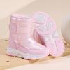 New Kids Snow Boots Winter High-top Warm Cotton Shoes for Children Boys Girls Warm Plush Lining Ankle Boots Anti-skid Waterproof