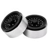 2pcs RC Beadlock Wheel Rims 10 Holes 1 10 RC Car Aluminum Alloy Wheel Hubs for Axial SCX10 90046 for Traxxas TRX4 D90