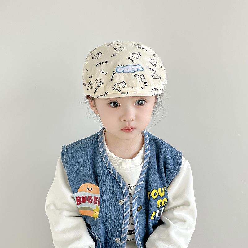 Baby Hat Spring Cute Elephant Beret Boys and Girls Sun Hat Children Forward Hat Children Painter Hat Trend