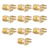 10pcs Brass SMA Female Base Socket Jack PCB Mount 50 Ohm RF Connectors