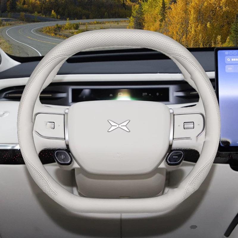 High Quality Car Steering Wheel Cover Wrap for Xpeng Xiaopeng GX X9 Steering-Wheel Protector Volante Auto Styling Protector