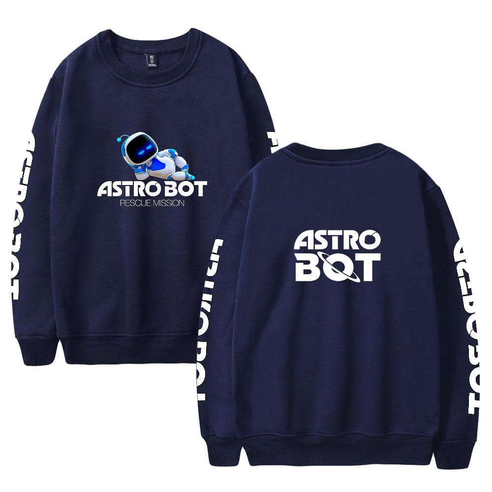 Women Men's Astro Bot Print Hoodies Round Neck Hooded Sweatshirts Man Pullover Male Top Streetwear Outdoor Tracksuit