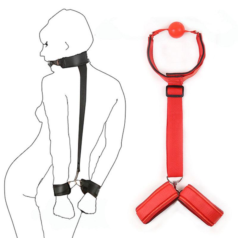 BDSM 4pcs Adult Sex Toys Games Handcuffs Bondage Gear Sex Toys For Women Couples Gags Blindfold Sexy Shop Exotic