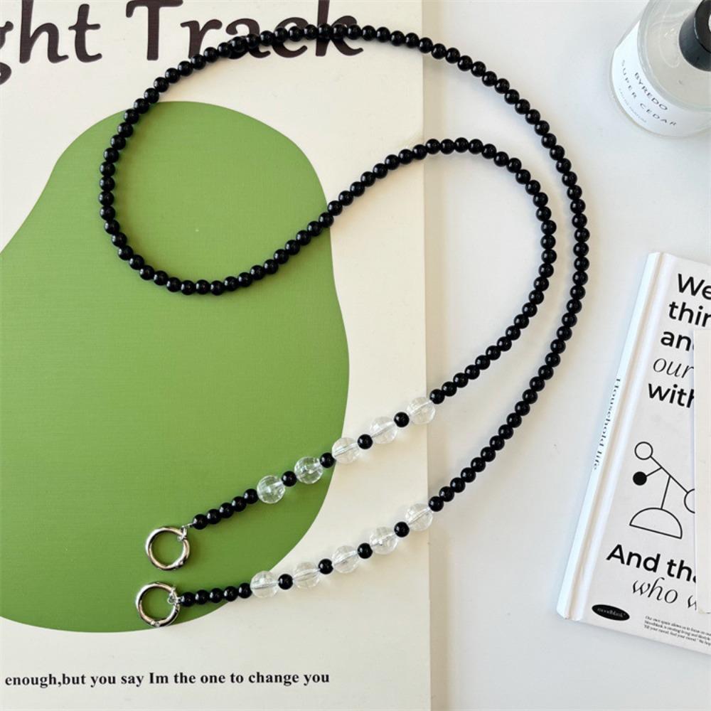 Sweet Long Crossbody Phone Chain Long Cellphone Lanyard Phone Case Decor Beads Phone Strap  Girls