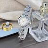 Fashion Heart-shaped Bracelet Ladies Watch Alloy Strap Rhinestone Inlaid Quartz Watch for Women Wristwatches Clock Montre Femme