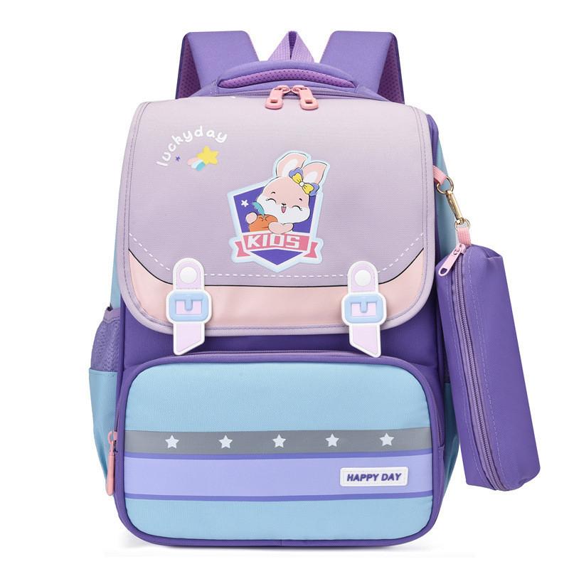 Cute Cartoon Large Capacity Lightweight School Backpack For Girls With Breathable Waterproof Fabric