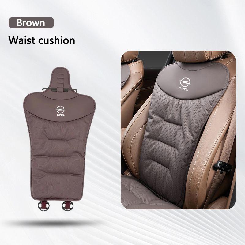 Pokrowce na fotel samochodowy Skórzane Pokrowce na poduszki lędźwiowe foteli samochodowych Pokrowce ochronne na siedzenia samochodowe na cztery pory roku dla Opel Astra Insoia OPC