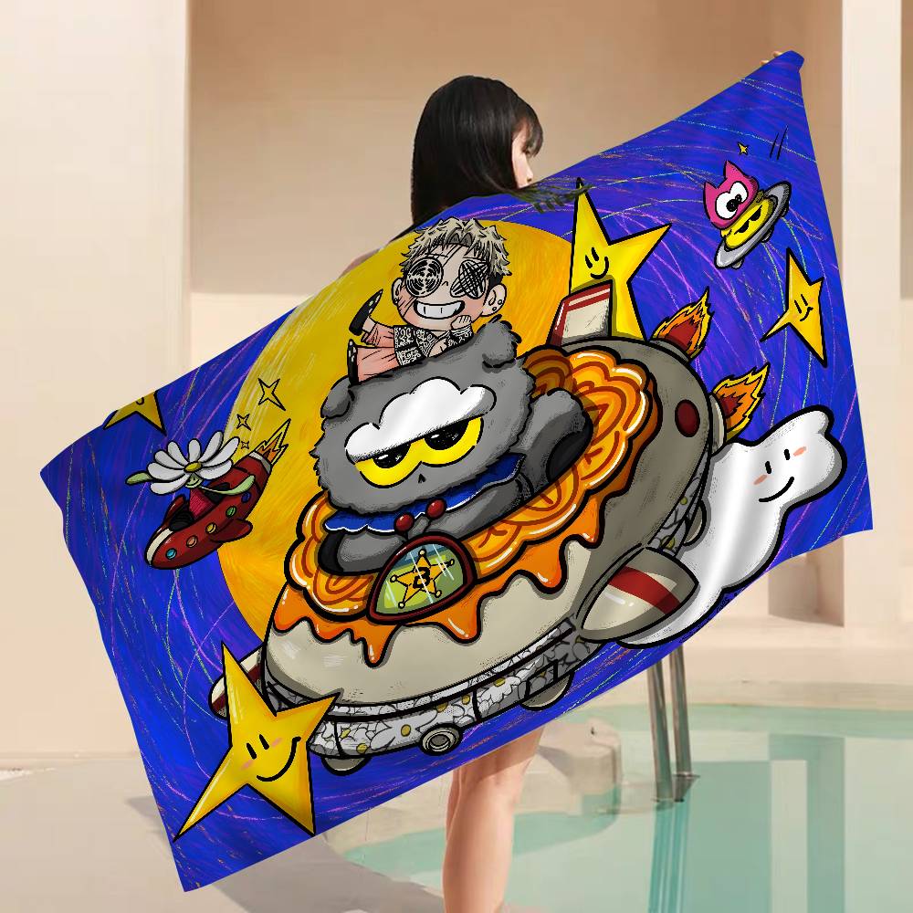 Fashion Z-Zoas Cat Microfiber Printed Beach Towel Mountain Climbing Yoga Beach Swimming Running Absorbent Soft Towel