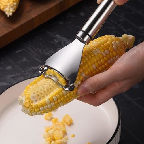 Corn Cutter, Corn Peeler, Corn Kernel Remover, Stainless Steel Corn Peeler, Corn Thresher, Easily Peels Kernels, Sheller, Corn Kernel Remover, Corn Pe