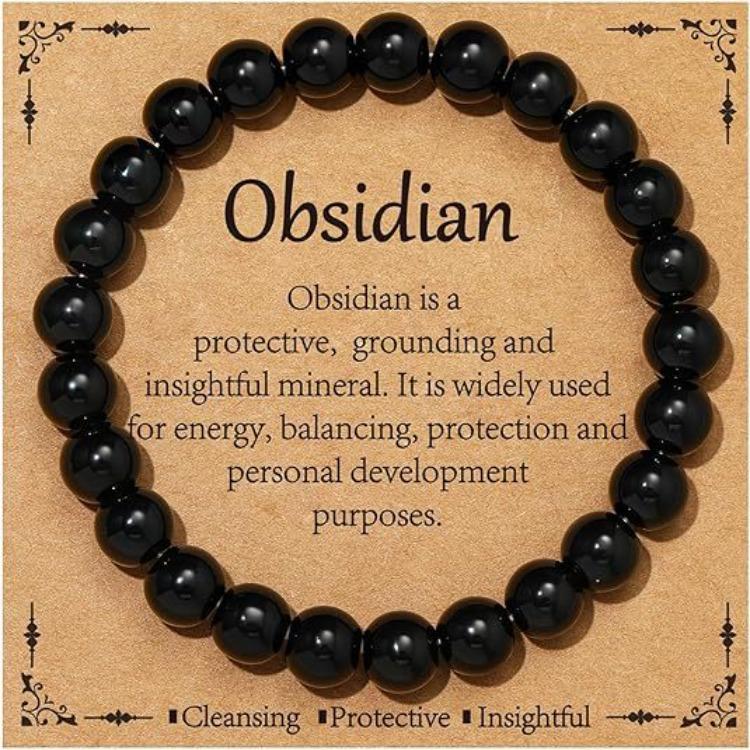 Fashion Triple Protection Natural Crystal Bracelet Gift Card Tiger Eye Natural Crystal Bracelet Fashion Bracelet