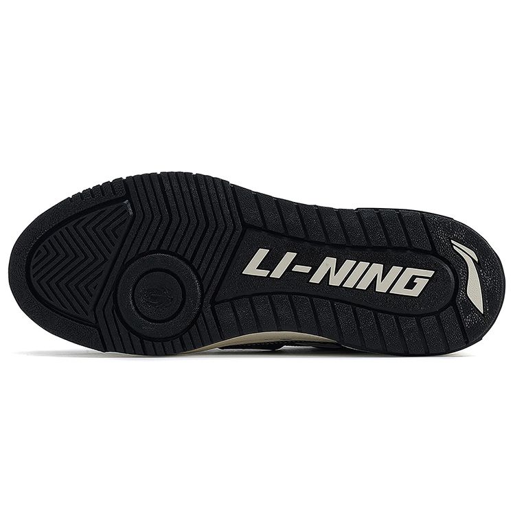 Li Ning Rookie Retro Casual Low Top Skate Shoes Women Sneakers Black White ABCS022-2
