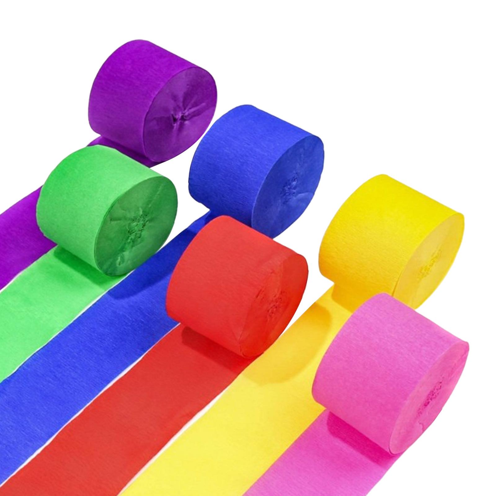 

6 рулонов гофрированной бумаги, серпантин, украшения для детского сада, изготовление цветов на помолвку, вечеринка ко Дню святого Валентина