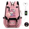 Cute LABUBU cartoon printed backpack for junior high school students with large capacity ins wind school bag