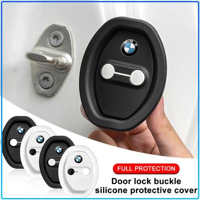 4Pcs Car Door Stopper Cover Door Lock Protective Covers For M Performance 1 3 5 7 Series M3 M4 M5 M6 X1 X3 X5 X6 X7 E30 E34 E36 E39 E4