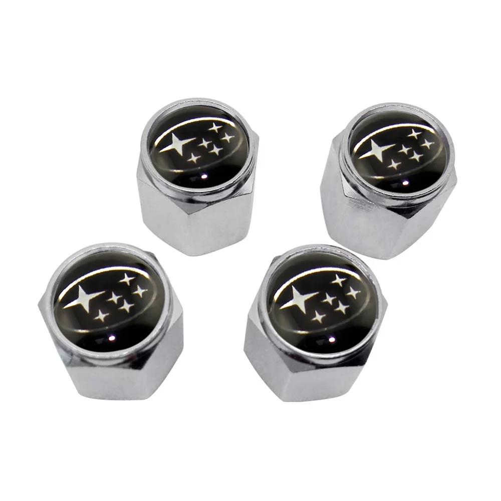 For Subaru ASCENT BRZ FORESTER IMPREZA LEGACY LEVORG OUTBACK STI TRIBECA Alloy Car Wheel Tyre Tire Valve Stem Caps with Wrench oi3