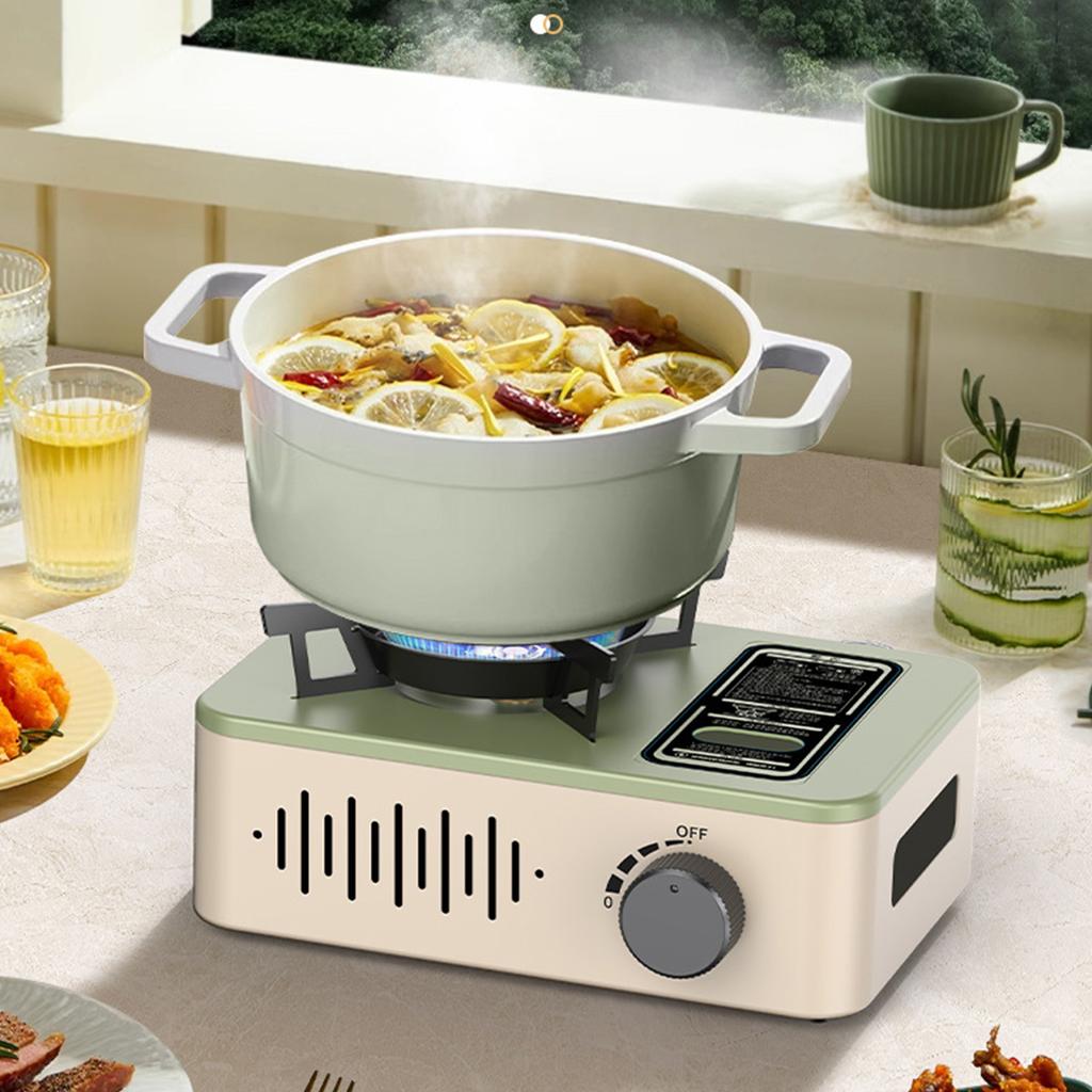 Portable 3-Burner Camping Gas Stove, Compact Foldable Outdoor Stove for BBQ and Camping