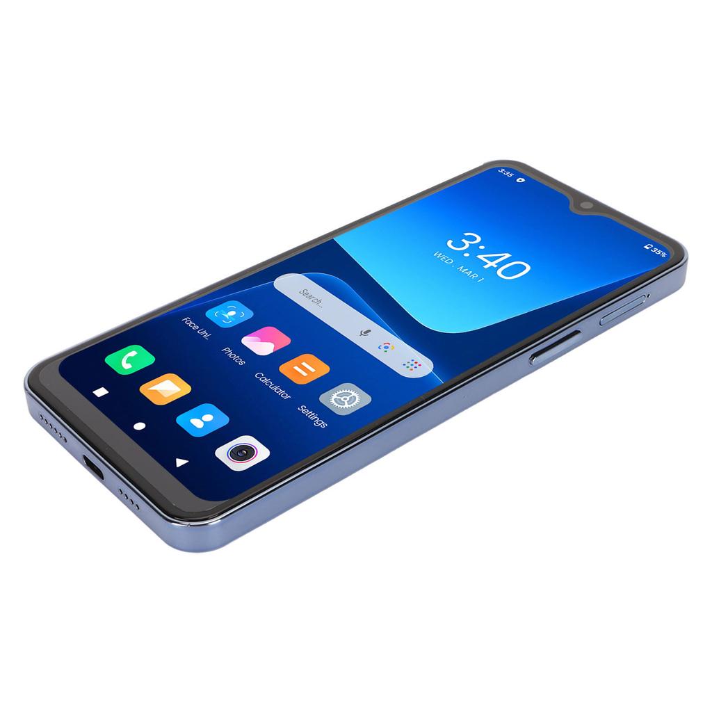 6.5inch Smart Phone 3G WiFi 4GB RAM 64GB ROM 5MP Front Camera 13MP Rear Camera 1440x3200 8000mAh OTG Function Triple