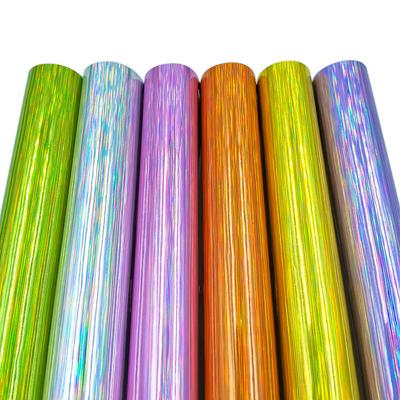 Vinyle Adhésif Pailleté Holographique Feuille Craft 6 Couleurs Assorties DIY Tasses Fenêtre Céramique Décoration Murale Autocollant Pour Découpe