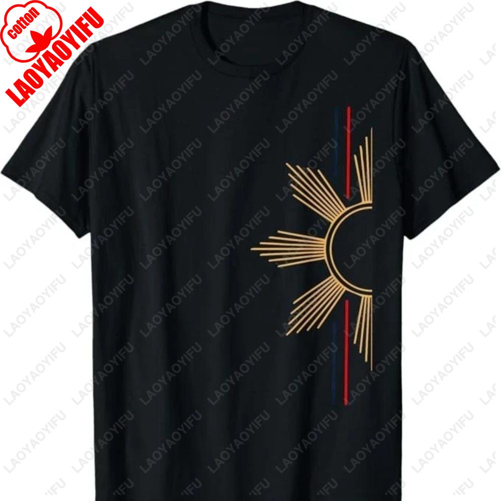 Minimalist Filipino Sun TShirt Philippines Graphic Simple Printed Tshirts For Unisex Unisex Clothing Casual Street Fashion Tops