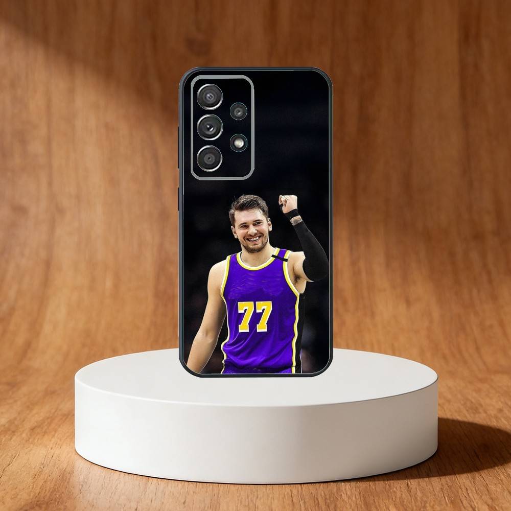 Basketball Luka Doncic 77 Phone Case For Samsung S25,S24,S21,S22,S23,S30,Ultra,S20,Plus,Fe,Note,10,9,5G Black Cover