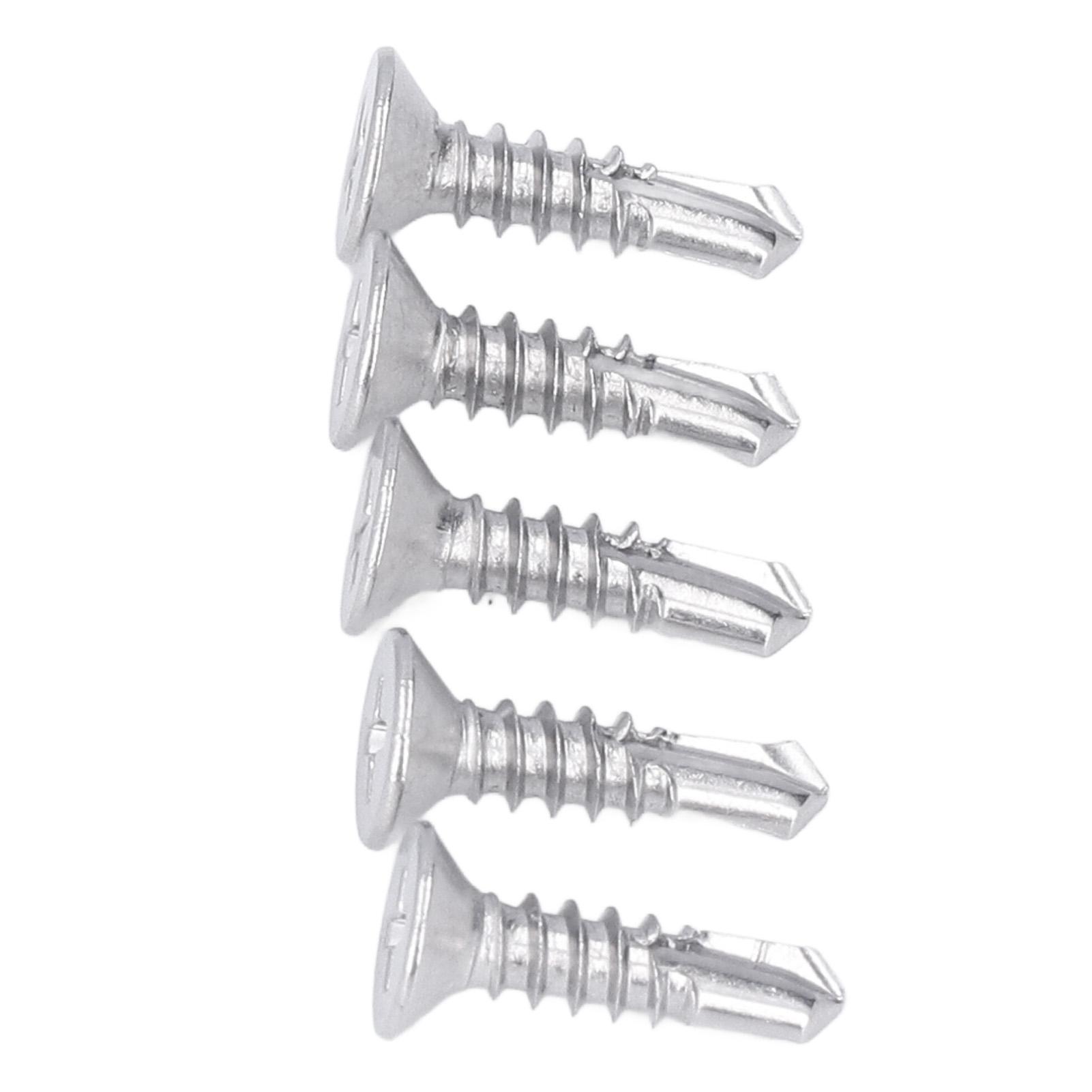 

200 шт. Саморез с крестообразным потайным шлицем, нержавеющая сталь 410, номинальная длина 19 мм, M4.816