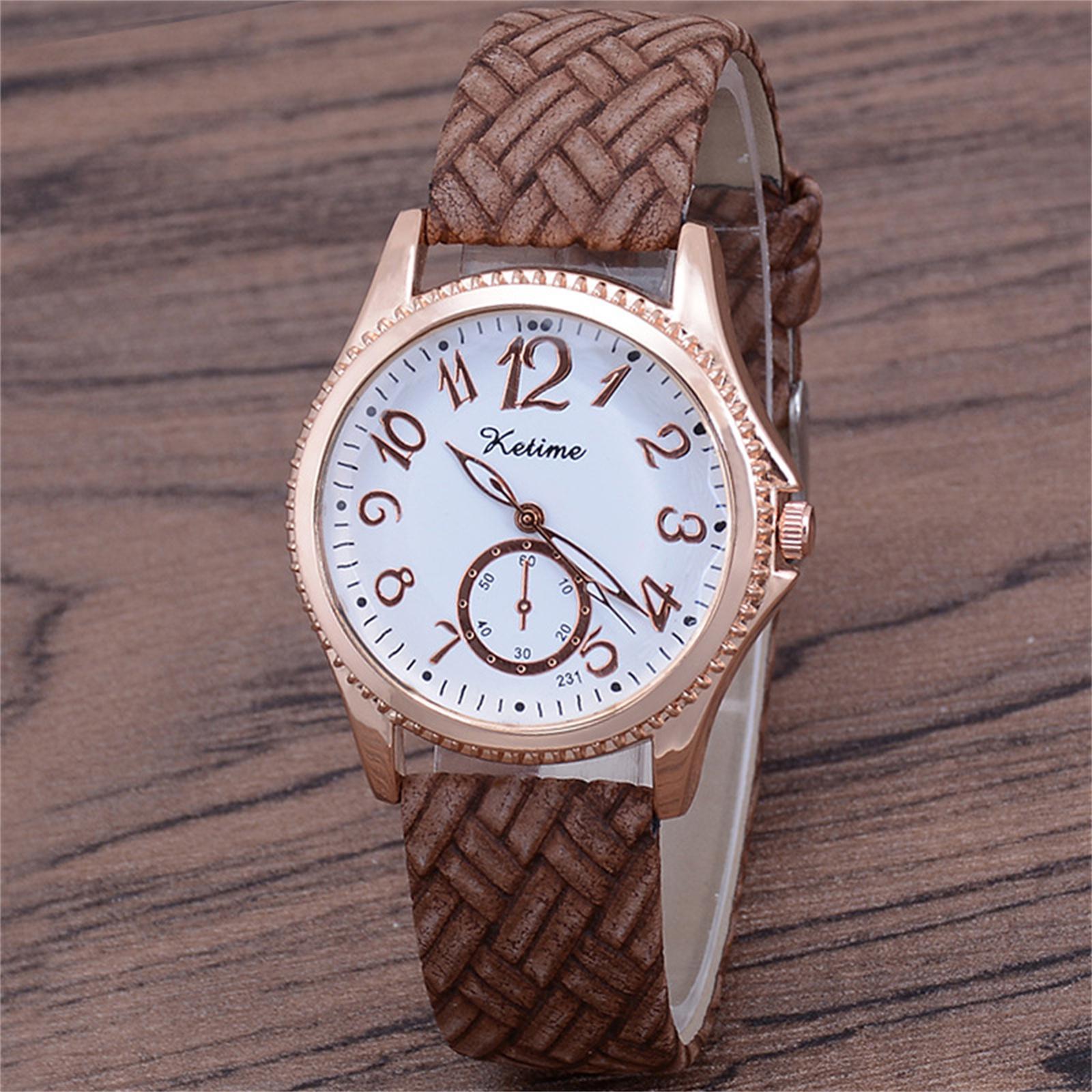 

Женские модные кожаные часы One Size