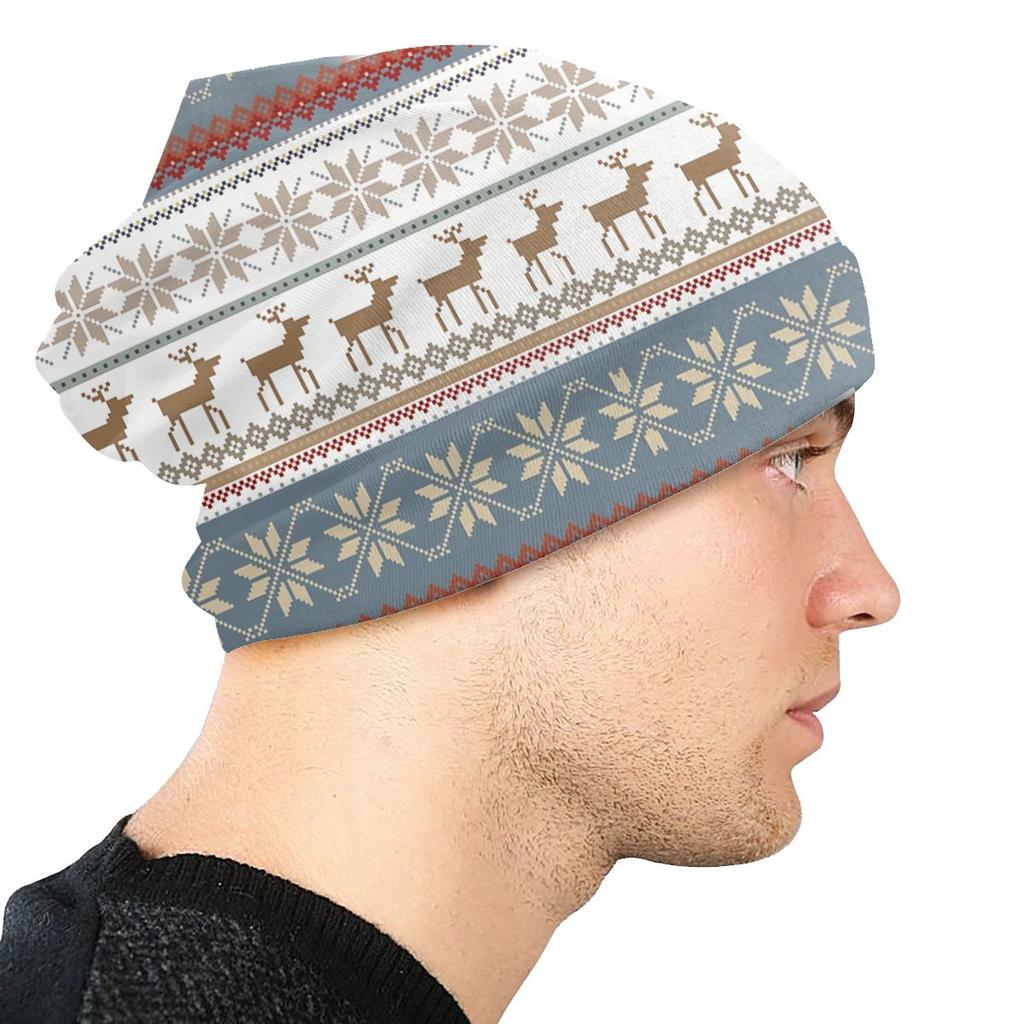 Skullies Beanies FAIR ISLE Mütze Winter Warm Bonnet Hüte Street Ski Cap