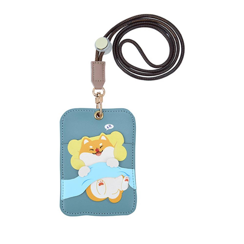 

Rabbit Work Card Badge Holder Cat Office Badge Reel Clip Protective Case Photocard Holder Doctor світло-синій колір