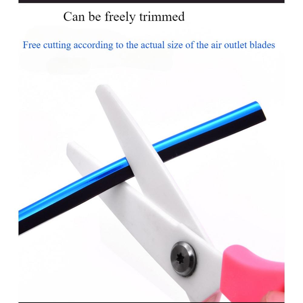 Car air outlet decorative strip, grille clip, U-shaped, electroplated, bright strip, chrome plated air conditioner, color interior modification