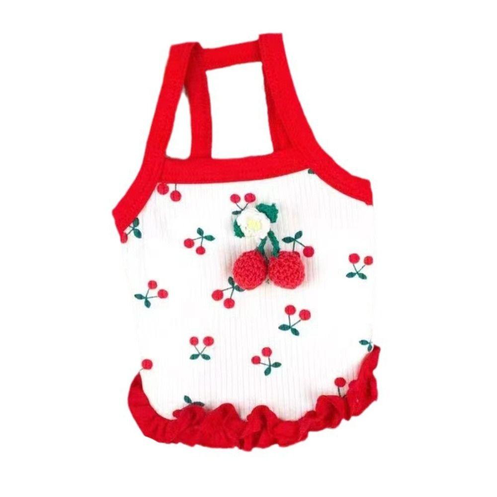 Cute Little Dog Strap Soft Dog Vest Comfortable Cat Princess Skirt  Small Animal