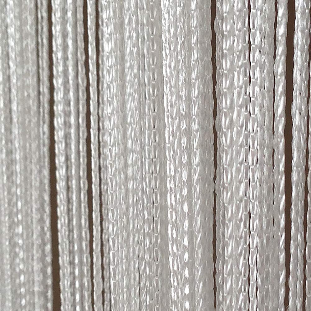 Tenda a filo 100 cm di larghezza x 200 cm [Rink Terre] (Bianco, lungo)