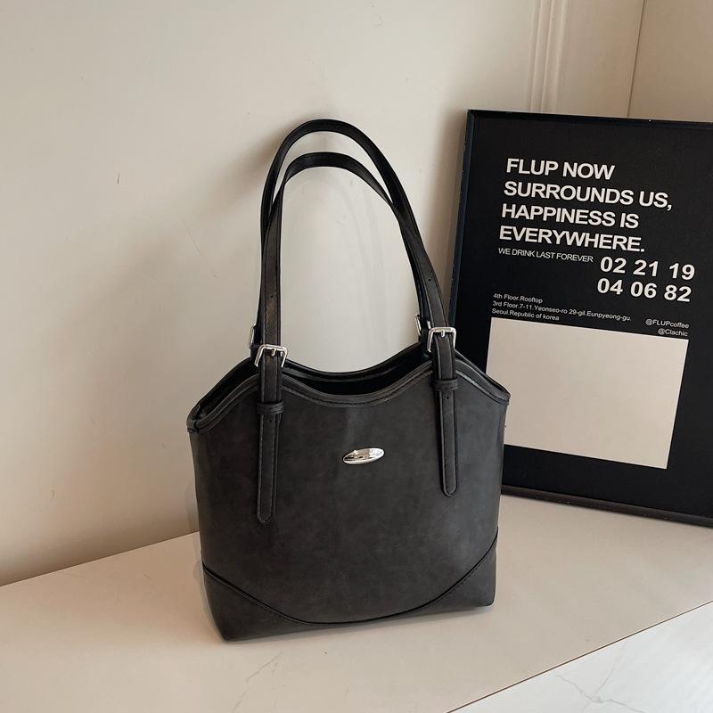 

Сумка большого объема для женщин 2024 года, повседневная сумка через плечо, модная осенне-зимняя популярная сумка-тоут для поездок на работу