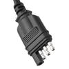 Fashion Trailer Connector Light Converter USA 4 Pin to EUR 7 Pin Adapter Stop/Brake Signal Separating Trailer Light Converter