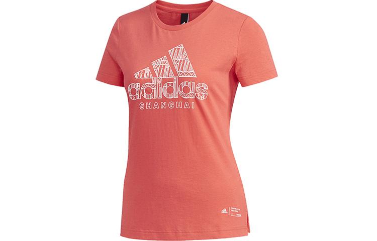 Adidas BC T Shirts Women s Orange Crew Neck Moderate Other FJ0152 S