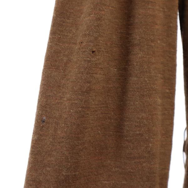 BALENCIAGA French wool blend Long sleeve one piece 38 Brown Women Used