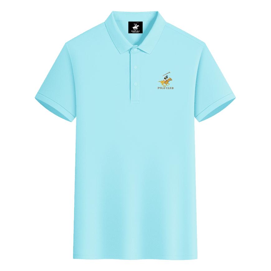 

POLO CLUB 2025 Summer New Colorful Pony Embroidered Business Casual Solid Color Polo Shirt Couple Polo Shirt 3XL