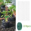 2/4Pcs Plants Moss Pole Plastic Support Transparent Reusable Indoor Potted Sticks Train Creepe Plant To Grow Upward For Garden