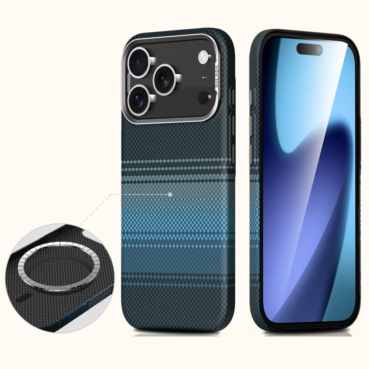 SULADA Kevlar Woven Texture Magnetic Leather Phone Case
