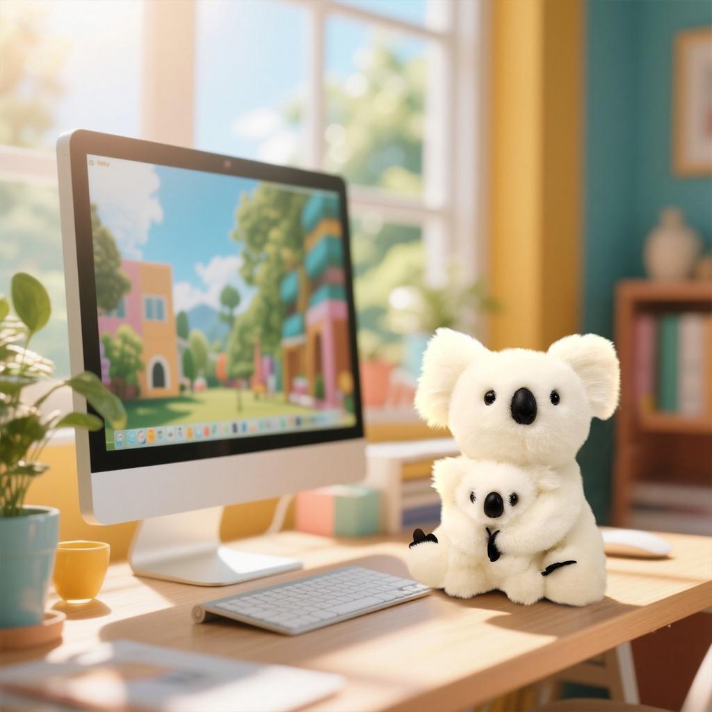 Mother And Baby Plush Toy Stuffed Animal Toy Plush Animal Doll