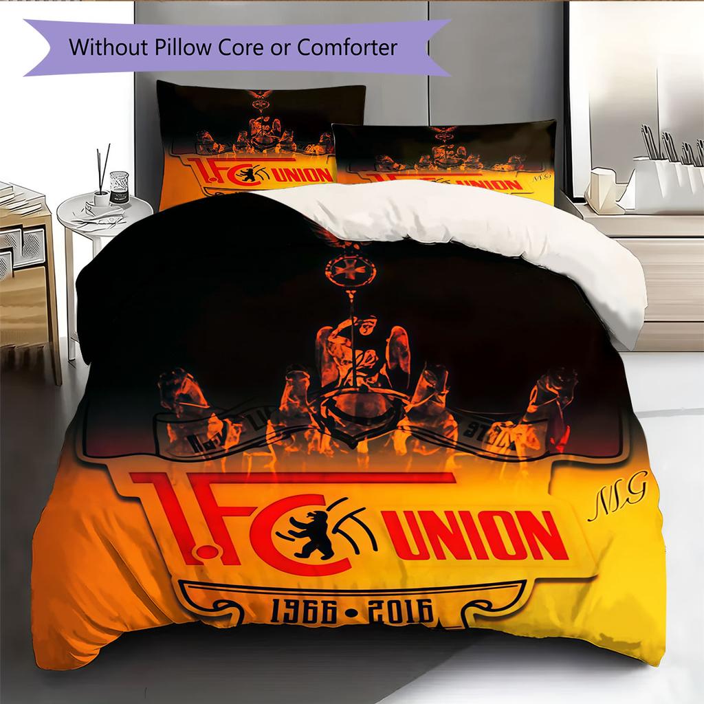 Union Legacy Bettwäsche Steppdecke Set Bettdeckenbezug Kissenbezug Heimdekoration Geburtstagsgeschenk (1 Bettbezug + 2 Kissenbezüge, ohne Füllung)