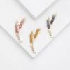 Fashionable Wheat Ear Brooches Ornament Sparkling Crystal Pins Lapel Pins